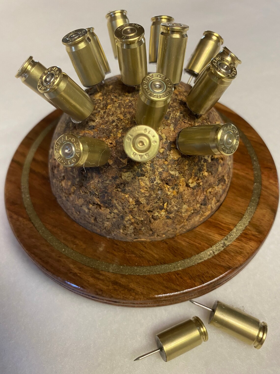 Handmade Bullet Push Pins with Hand Turned Base. Etsy