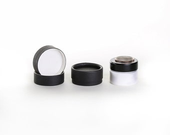 Eco Friendly 1/3 OZ - 25 PACK Lip Balm Jar - Black Cardboard 100% Biodegradable Cosmetic Jar