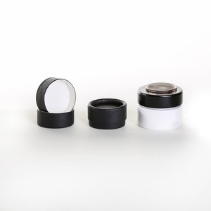 Eco Friendly .15 OZ - 12 PACK Lip  Balm Jar  - Black Cardboard 100% Biodegradable Cosmetic Jar
