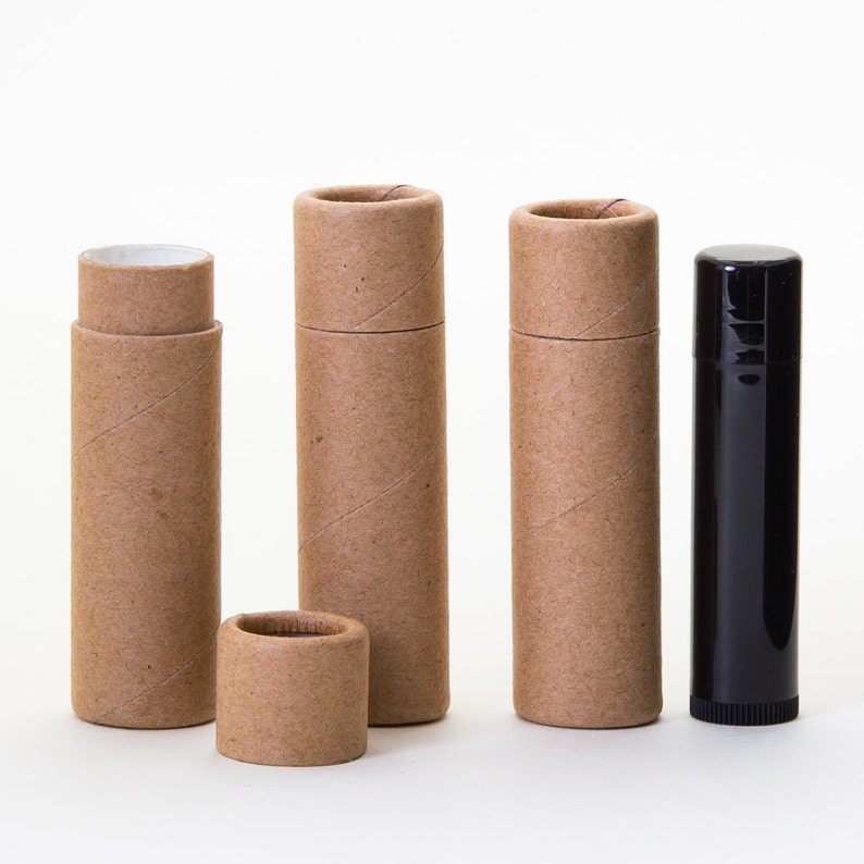 Eco Friendly 1/3 OZ Kraft Lip Balm Tubes Kraft Cardboard Etsy