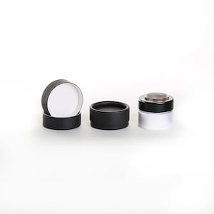 Eco Friendly 1/3 OZ - 100 PACK Lip  Balm Jar  - Black Cardboard 100% Biodegradable Cosmetic Jar