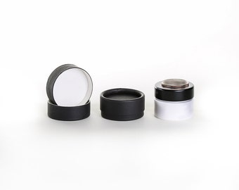 Eco Friendly 1/3 OZ - 100 PACK Lip  Balm Jar  - Black Cardboard 100% Biodegradable Cosmetic Jar