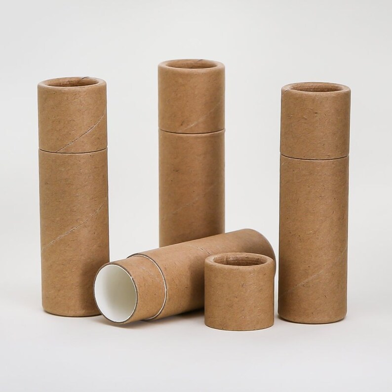 Eco Friendly 1/3 OZ Kraft Lip Balm Tubes Kraft Cardboard Etsy UK