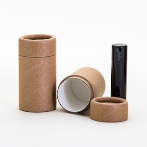 Eco Friendly 40 ML - 1000 PACK Deodorant Tube  - Kraft Cardboard 100% Biodegradable Cosmetic Push Up Tubes