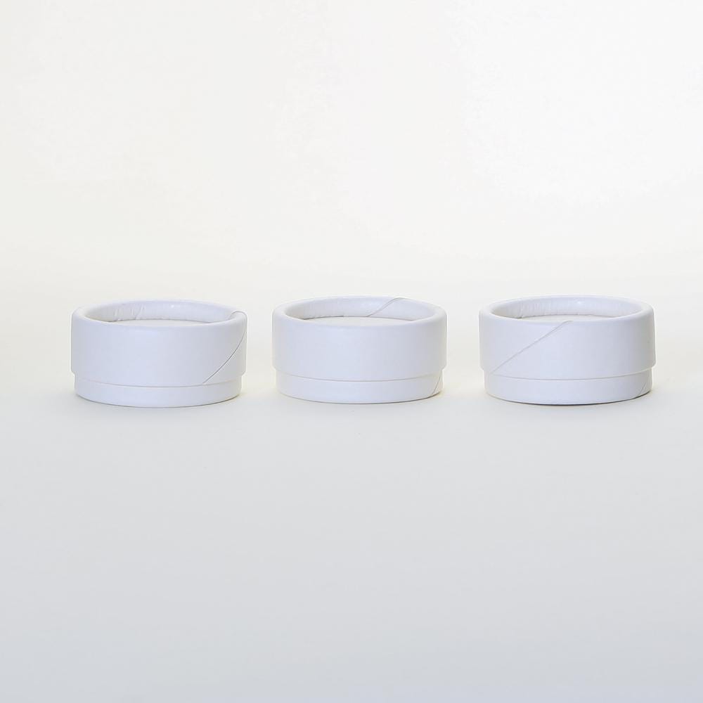 Eco Friendly 1/3 Oz - Lip Balm Jar White Cardboard 100% Biodegradable Cosmetic 500 Qty