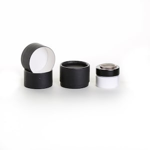 Eco Friendly 3/4 OZ - 12 PACK Lip Balm Jar - Black Cardboard 100% Biodegradable Cosmetic Jar