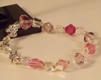 Butterfly Bracelet // Kids Bracelet // Pink Bracelet