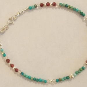 Turquoise and Sterling Silver Bracelet // Turquoise Bracelet
