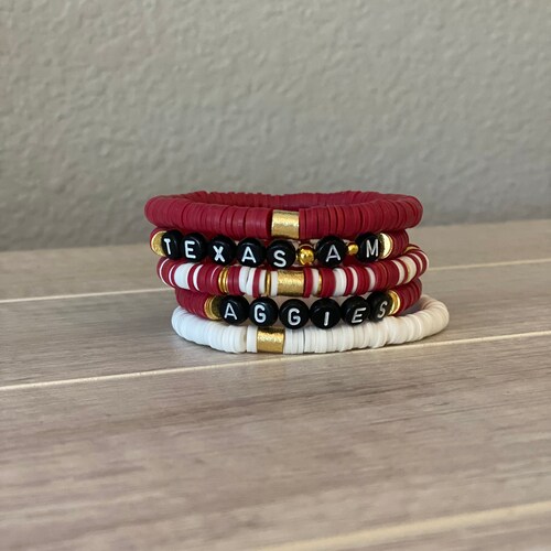 Personalized Sports Bracelets Etsy