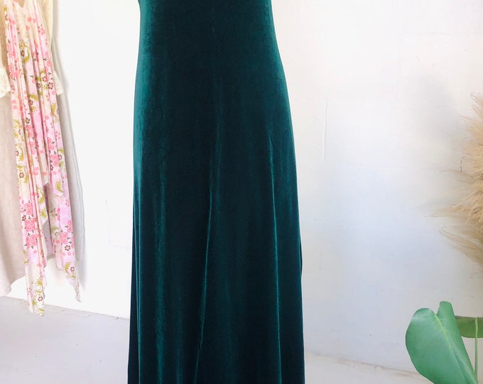 Luxe Velvet Maxi Dress, Emerald green velvet velour long gown