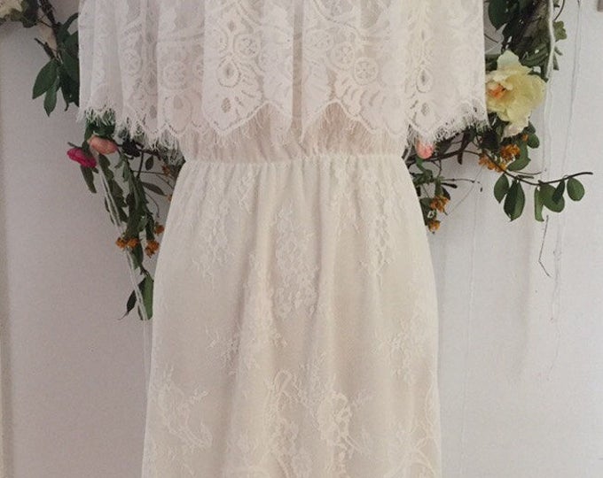 Chantilly Lace Gypsy Sleeve Bridal Dress