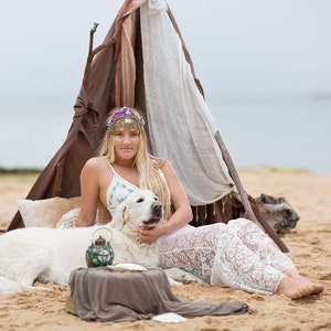 Angel Lace wide Bell Bottoms: Bohemian Festival Flares