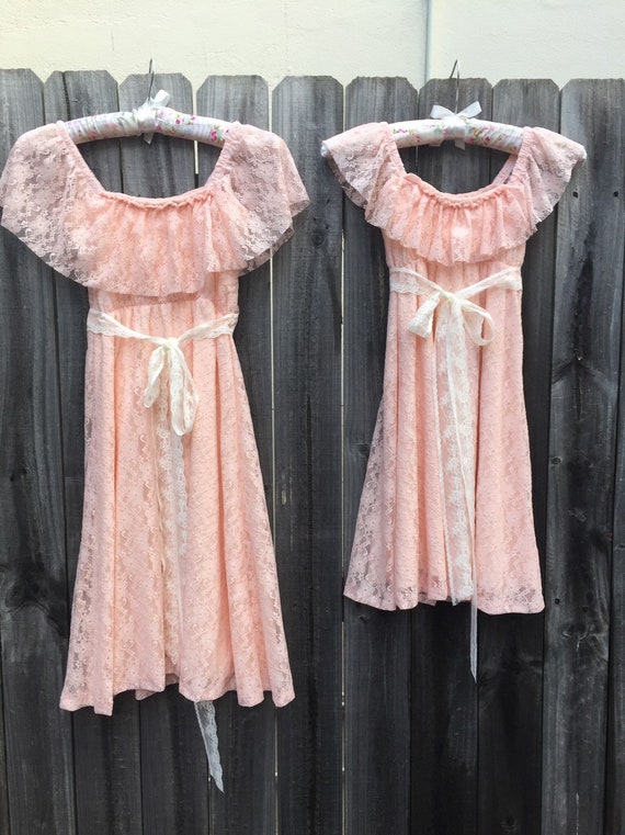 Sweet Divine Off Shoulder Lace Flower girl dress | Bohemian Flowergirl dress