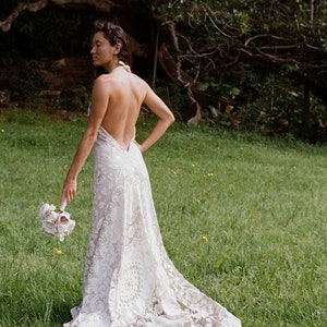 Lace Wedding Dress Beach Wedding Dress Rustic Bridal Desert Wedding Bridal  Gown Wedding Dress Zahara Sample 