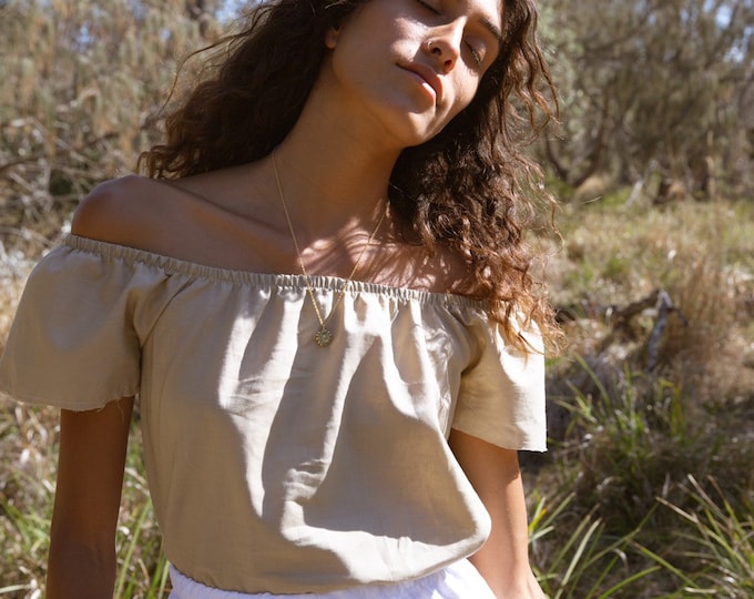 Lover Cotton Gypsy top, Bohemian Off shoulder top