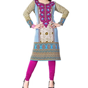 Long printed Rayon Kurti