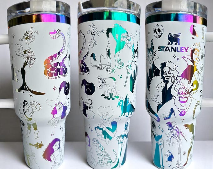 Disney Villains - Engraved Rainbow Cup