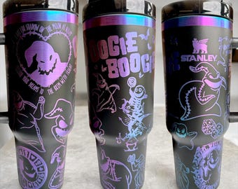 Oogie Boogie - Engraved Rainbow Tumbler