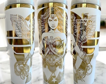 Wonder Woman - Engraved Tumbler