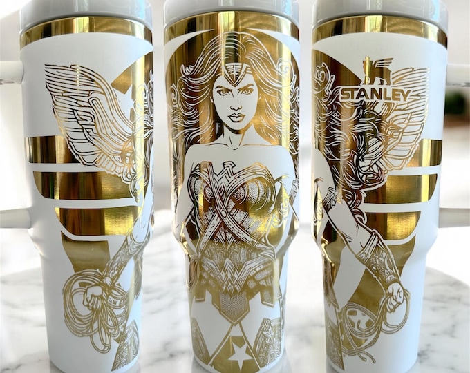 Wonder Woman - Engraved Tumbler