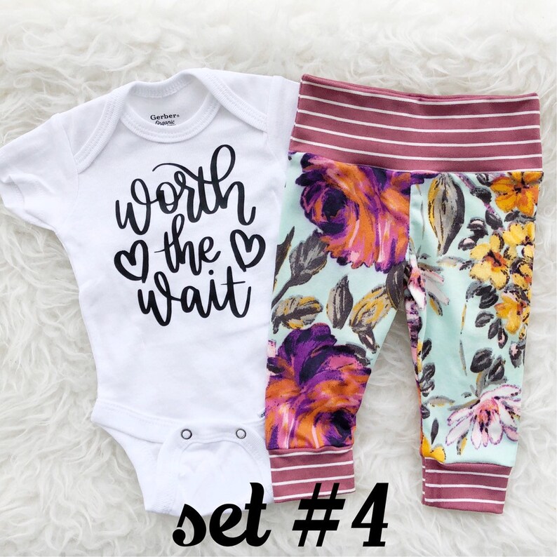 Worth The Wait Rainbow ONESIE\u00ae Newborn Girl Coming Home Outfit Worth The Wait Worth The Wait ONESIE\u00ae Worth The Wait Newborn Outfit Girl