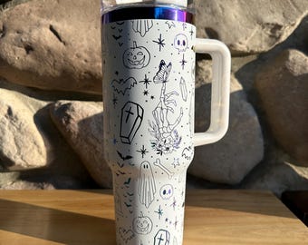 Halloween Doodles - Engraved Tumbler