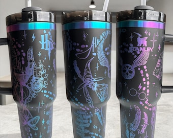 Harry Potter - Engraved Rainbow Tumbler