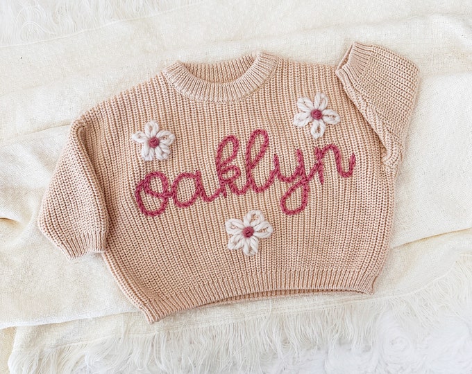 Embroidered Name Sweater