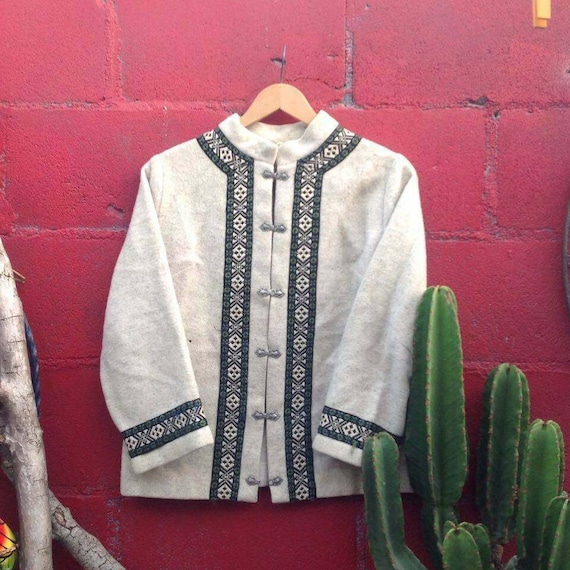 Vintage Nordic Scandinavian wool jacket, FIRDA 100
