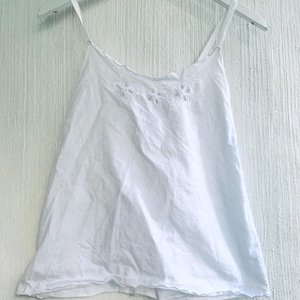 Top campesino sin mangas de algodón decorado talla xs