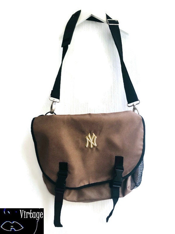 90s Messenger Bag NY Baseball Beige Small Shoulderbag - Etsy