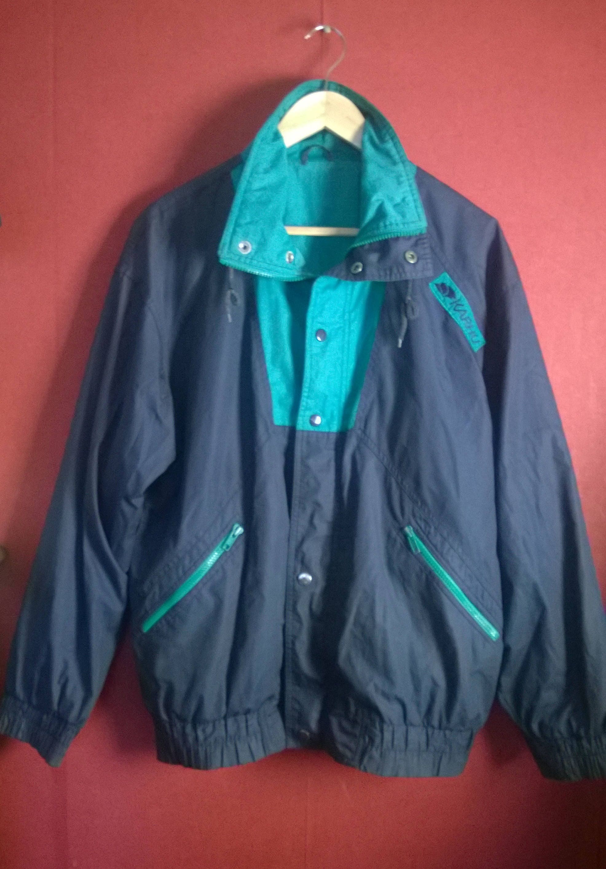 Vintage 80s90s Windbreaker Jacket Suit Blue Karhu VINTAGE | Etsy