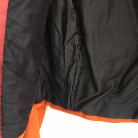 Jacket crop terra-cotta Victorian  black embroide… - image 4