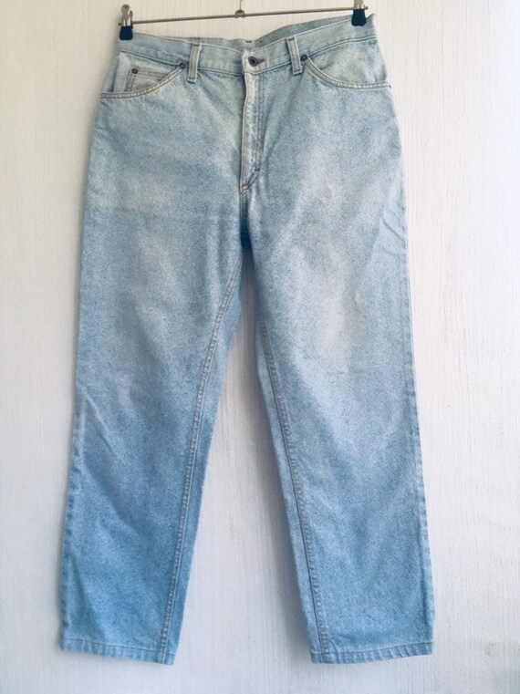 80s jeans Lee Union Made Jeans highwaist  washed … - image 1