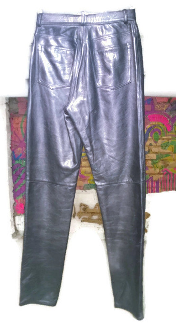 Pantalon Pantalon Pantalon vintage des années 90 en cuir noir VINTAGEPANTS mi-basse s pantalon en cuir petit 40d94c Pantalon Pantalon Pantalon vintage des années 90 en cuir noir VINTAGEPANTS mi-basse s pantalon en cuir petit 40d94c