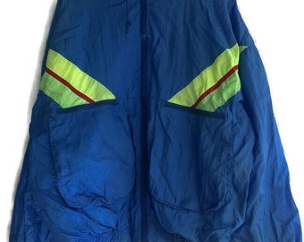 80s windbreaker blue neon yellow size m full Outfit