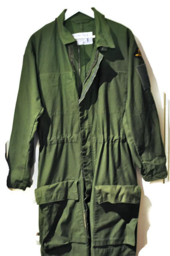 ViNtAgE 80s Army flight suit military boiler suit