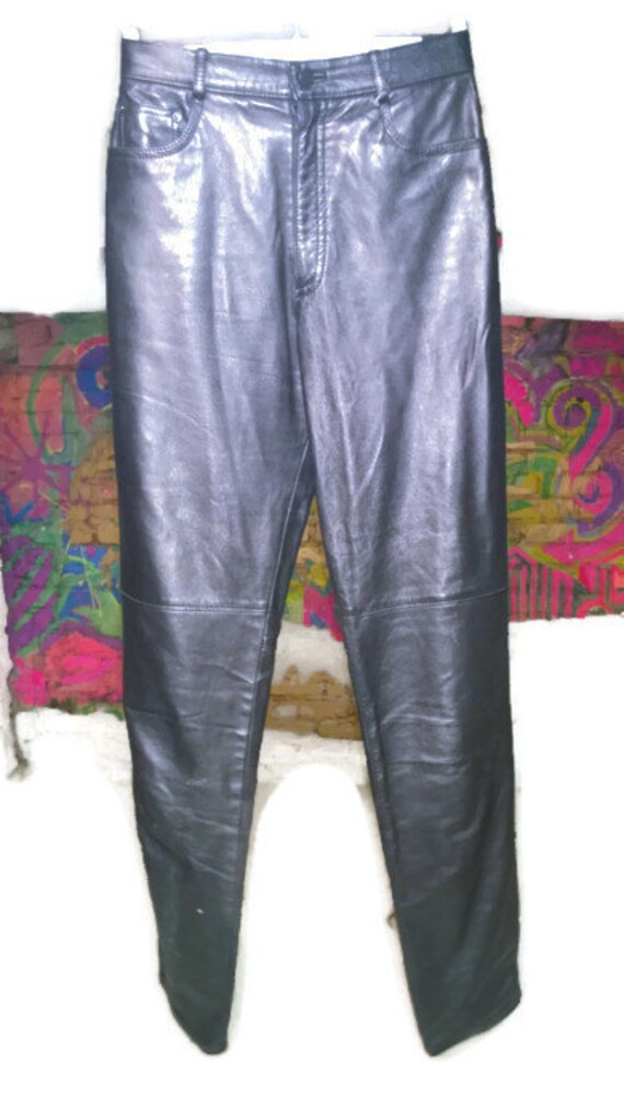 Pantalon Pantalon Pantalon vintage des années 90 en cuir noir VINTAGEPANTS mi-basse s pantalon en cuir petit 40d94c Pantalon Pantalon Pantalon vintage des années 90 en cuir noir VINTAGEPANTS mi-basse s pantalon en cuir petit 40d94c