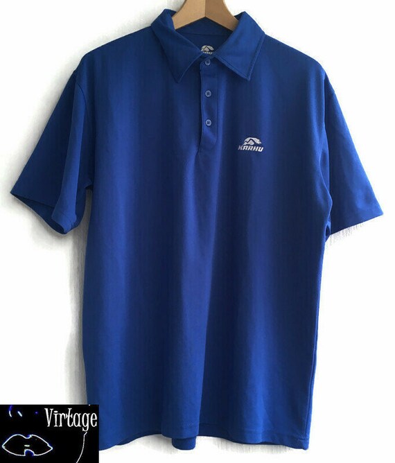 90s T-shirt Polo Shirt Blue Urban Streetwear Tee Shirt - Etsy