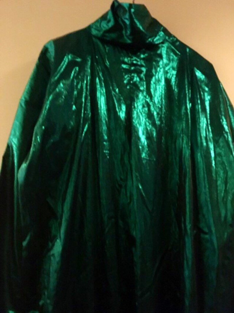 Space suit metallic smaragd green Size M L