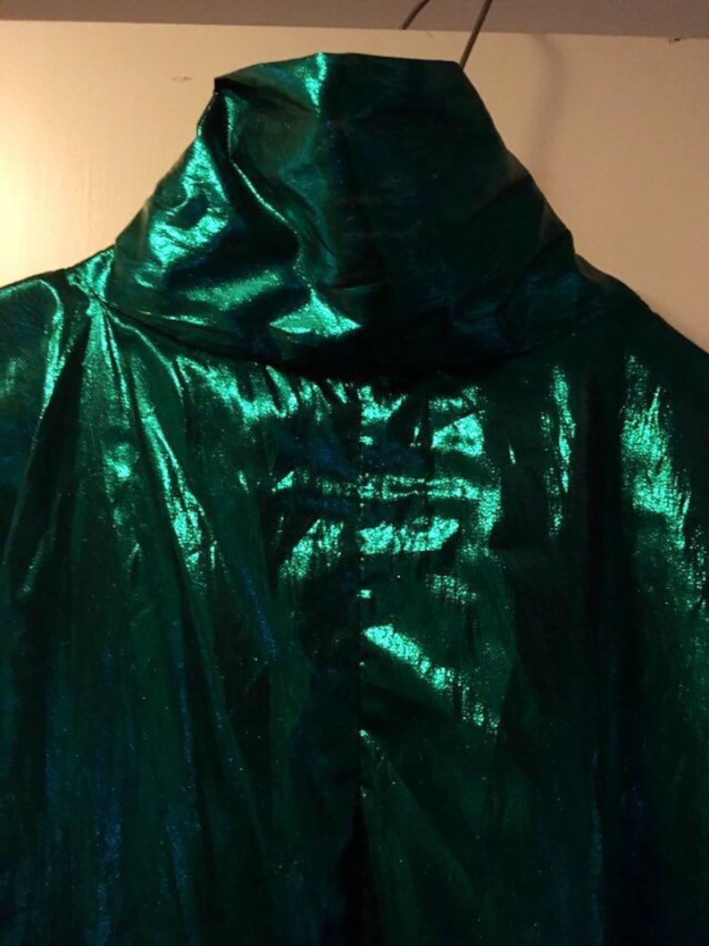 Space suit metallic smaragd green Size M L