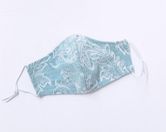 Embossed DENIM Face Mask with Filter Pockets for Kids & Adult. Reusable. Washable. Ready to Ship