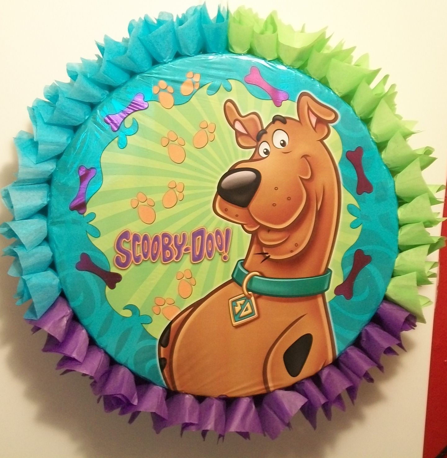 Scooby Doo Pull String or Hit Pinata Bones & Paws 