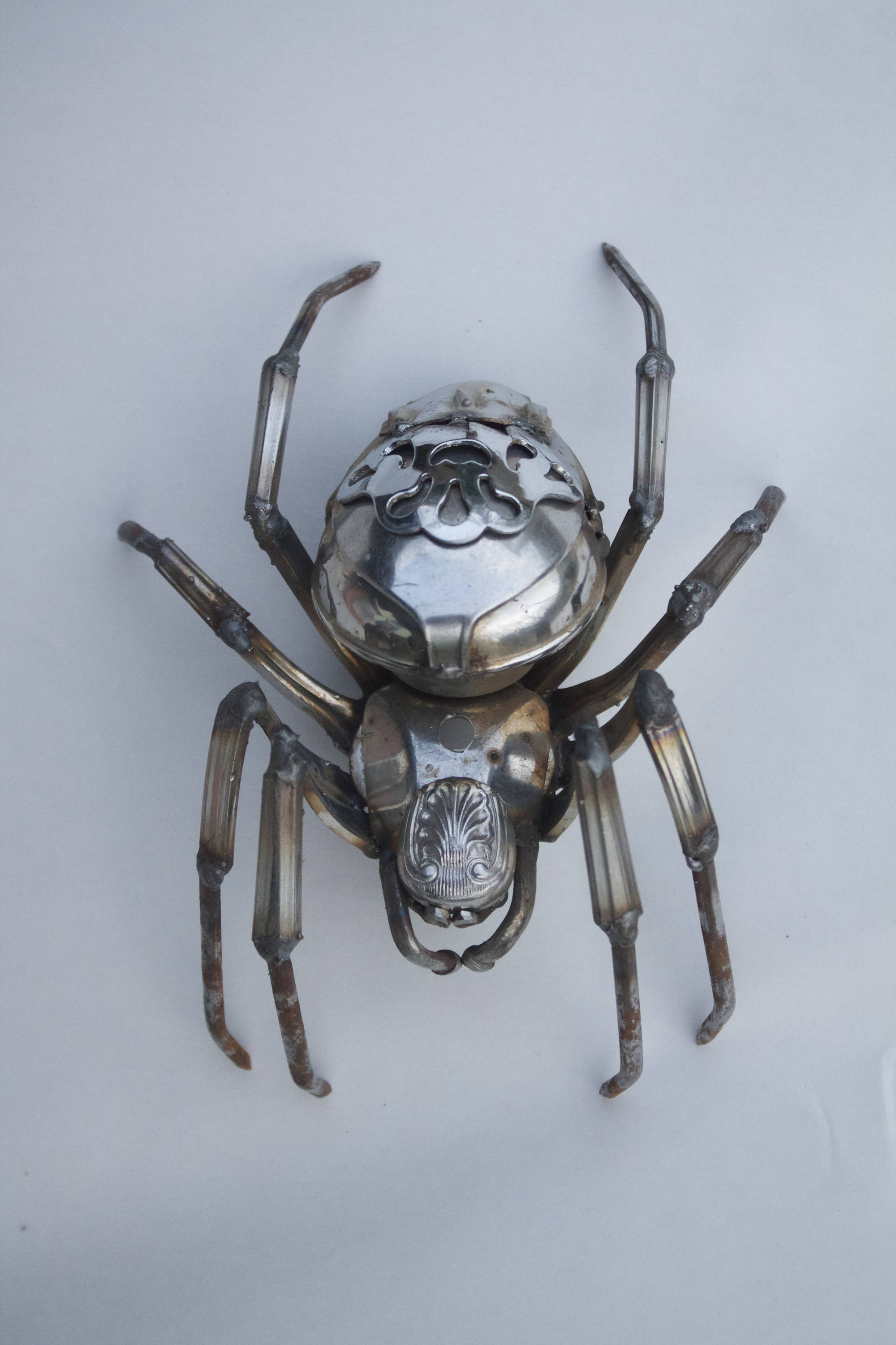 Metal Sculpture of a Spider Scrap Metal Garden Spider UK Etsy UK