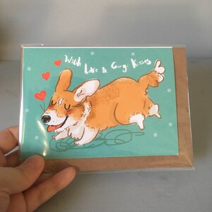 Con el amor y Corgi besos- Corgi Valentines'- Corgi se ponen bien pronto- ser mi San Valentín- amante del perro- persona del perro- raza pedigrí- club de la perrera