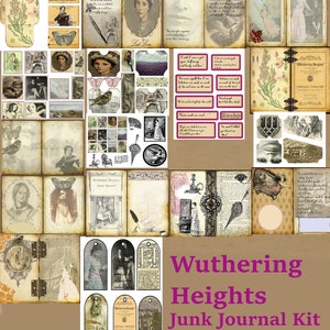 Wuthering Heights Junk Journal Digital Kit