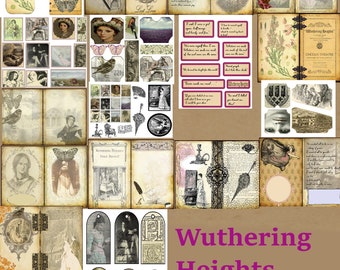 Wuthering Heights Junk Journal Digital Kit