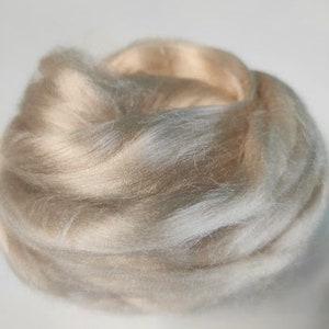 20 gr- 0,7 oz, Sand, Viscose Fiber  - Nuno Felting / Wet Felting / Felting Supplies / Hand Felting