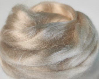 20 gr- 0,7 oz, Sand, Viscose Fiber  - Nuno Felting / Wet Felting / Felting Supplies / Hand Felting