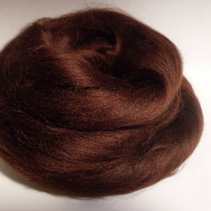 20 gr- 0,7 oz, Chocolate, Viscose Fiber  - Nuno Felting / Wet Felting / Felting Supplies / Hand Felting